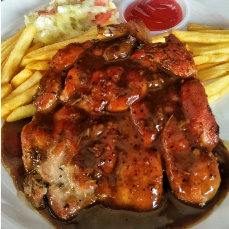 black paper chicken chop